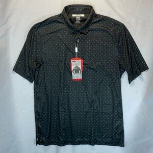 Greg Norman medium black golf polo